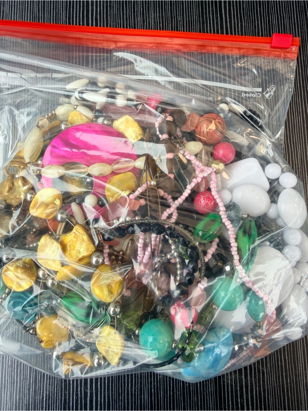 Assorted Mixed Fashion Necklaces and Beads - Multicolor